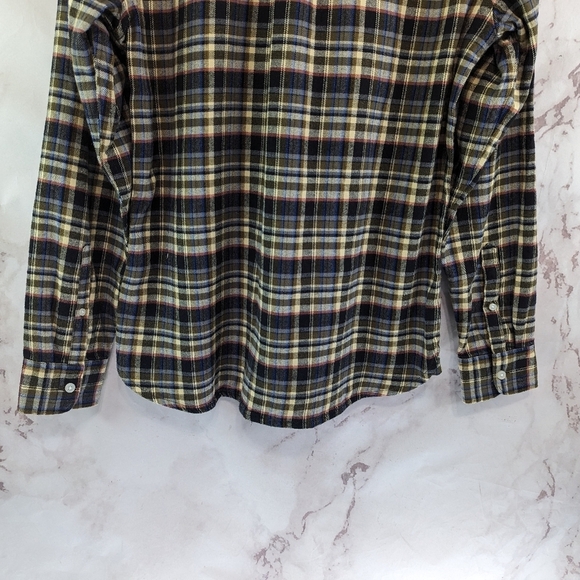 Everlane Shirt Mens Brown The Brushed Flannel Button Down Plaid Beech - Picture 8 of 13